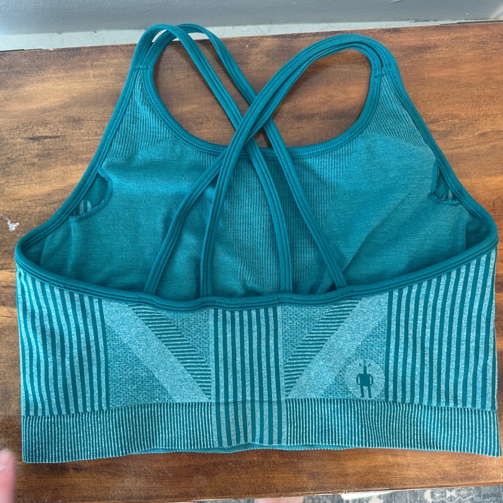 Smartwool Teal Intraknit Strappy Bra - Picture 2 of 3